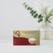 Chinees restaurant visitekaartje (Staand voorkant)