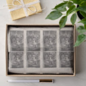  Chinees Rickshaw Foto Briefkaart 1905 Tissuepapier (Geschenk)