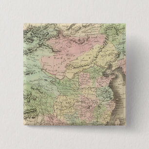 Chinees rijk en Japan Vierkante Button 5,1 Cm