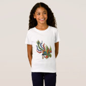 Chinees rijk Tattoo Peacock T-shirt (Voorkant volledig)