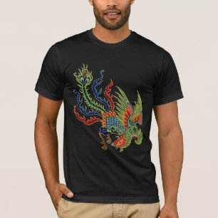 Chinees rijk Tattoo Peacock T-shirt