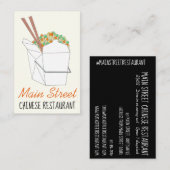 Chinees rijstbuskruid (met ritssluiting) visitekaartje (Voorkant / Achterkant)