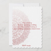 Chinees Rode Porselein Dubbel Geluk Huwelijk Kaart (Achterkant)