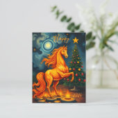 Chinees Rode Vuur Paard Nieuwjaar 2026 Briefkaart (Staand voorkant)
