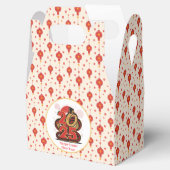 Chinees rood goud Happy Lunar Nieuwjaar van de Sla Bedankdoosjes (Geopend)