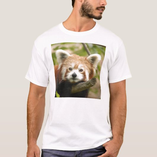 Chinees-rood-panda10x10 T-shirt (Voorkant)