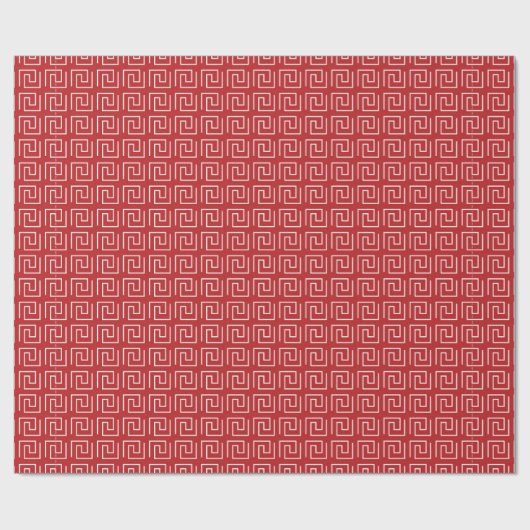 Chinees rood patroon inpakkend document cadeaupapier (Vlak)