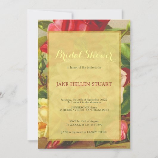 Chinees  roos goud omlijst vrijgezellenfeest kaart (Voorkant)