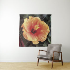 Chinees Roos Vloeiende artistieke Floral Bloom Wandkleed