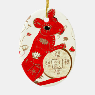 Chinees roosteramiliënornament keramisch ornament