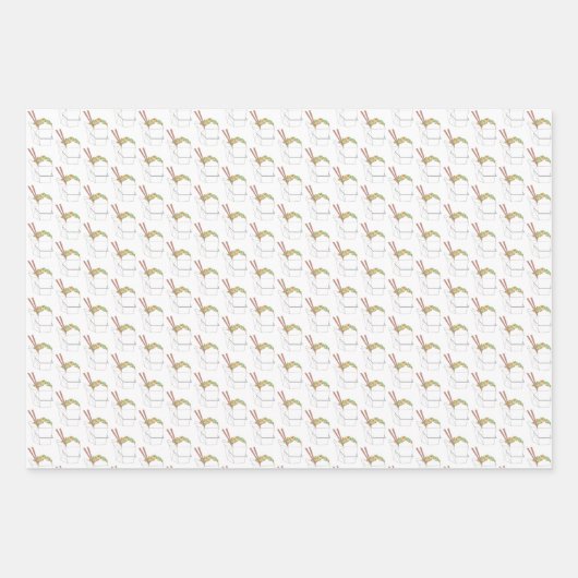 Chinees rundvlees en broccoli Fried Rice Dumpling Inpakpapier Vel (Voorkant 3)