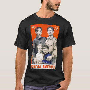Chinees - Russisch communistisch propagandasticker T-shirt