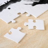 Chinees schilderen, pruimen en vogel legpuzzel (Zijkant)