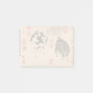 Chinees schilderende roomgeit Lunar Year Zodiac Pi Post-it® Notes