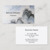 Chinees schilderij Blauwe Bergen Visitekaartje (Voorkant / Achterkant)