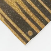 Chinees schilderij Faux Golden Dripping Monogramme Fleece Deken (Hoek)