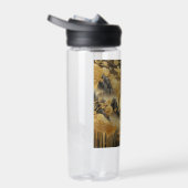 Chinees schilderij Faux Golden Dripping Monogramme Waterfles (Rechts)