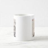 Chinees schilderij met oude zwarte en witte inkt koffiemok (Center)