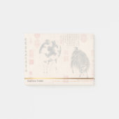 Chinees schilderij Ram Geit Maanjaar Zodiac Postit Post-it® Notes (Voorkant)