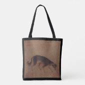 Chinees schilderij van Hond Chinees Nieuwjaar 2018 Tote Bag (Achterkant)