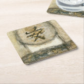 Chinees schilderij van Mauro Kartonnen Onderzetters (Schuin)