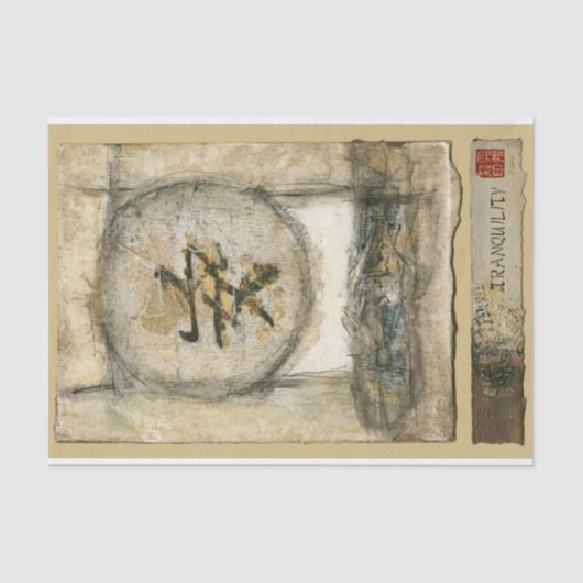 Chinees schilderij van Mauro Tissuepapier (Voorkant)