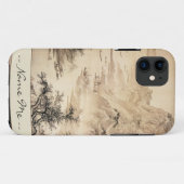 Chinees schilderlandschap Sumi-e Case-Mate iPhone Case (Achterkant (horizontaal))