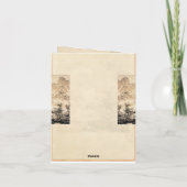  Chinees schilderlandschap Sumi-e Feestdagen Kaart (Achterkant)