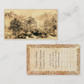  Chinees schilderlandschap Sumi-e Visitekaartje (Voorkant / Achterkant)