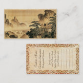 Chinees schilderlandschap Sumi-e Visitekaartje (Voorkant / Achterkant)