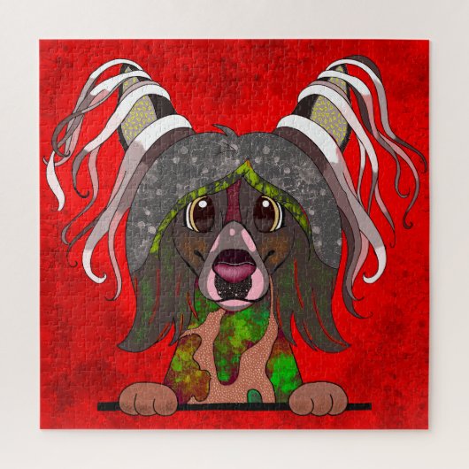 Chinees schildpad lelijk gezicht Jigzaag Puzzle Legpuzzel (Verticaal)