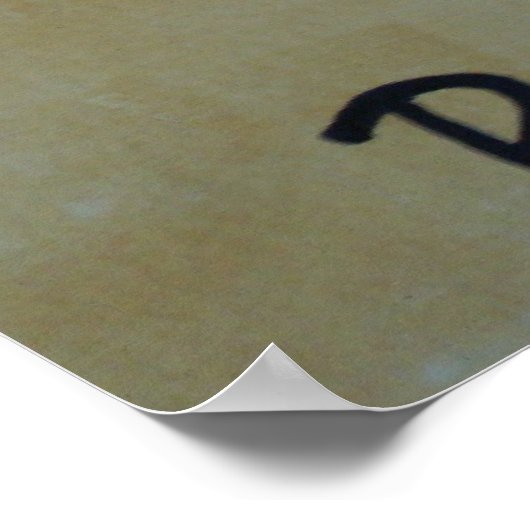 Chinees schrijven...Vrede Poster (Hoek)