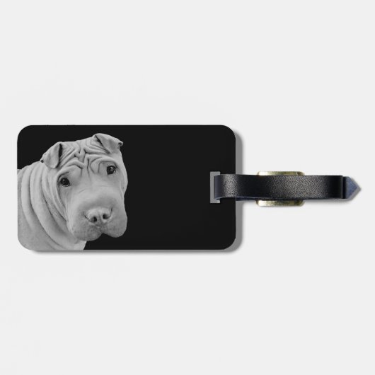 Chinees Shar-Pei Bagagelabel (Achterkant horizontaal)