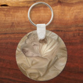 Chinees Shar Pei Camouflauw in rimpels Sleutelhanger (Voorkant)