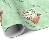 Chinees Shar-Pei en kerstboom Cadeaupapier (Rol Hoek)