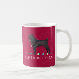 Chinees Shar Pei Feliz Naughty Dog-kerstontwerp Koffiemok