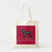 Chinees Shar Pei Feliz Naughty Dog-kerstontwerp Tote Bag (Voorkant)