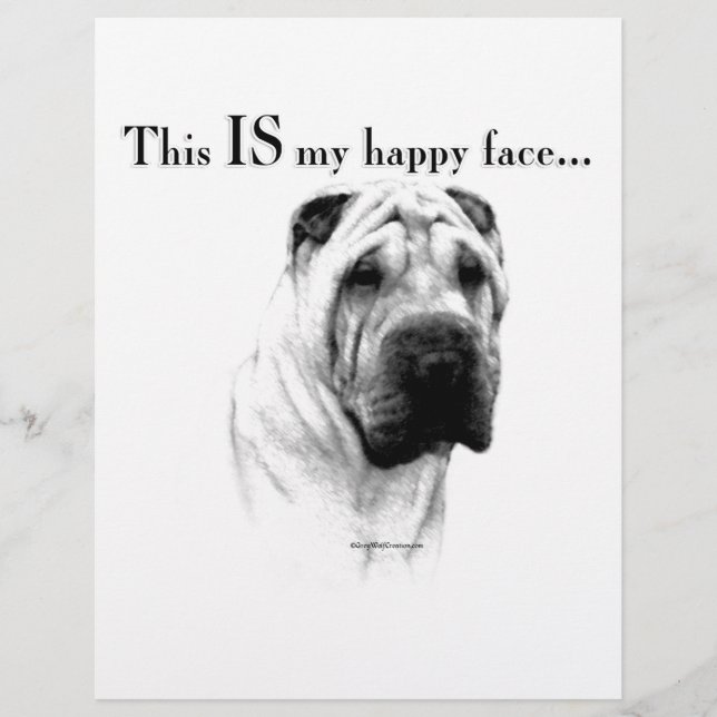 Chinees Shar Pei Happy Face (Voorkant)