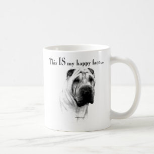 Chinees Shar Pei Happy Face Koffiemok