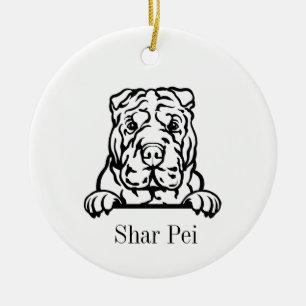 Chinees Shar Pei hond ornament