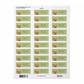 Chinees Shar Pei Hond Retouradres Labels (Full Sheet)