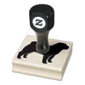 Chinees Shar Pei Hondenras Silhouet Rubberstempel (Stempel)