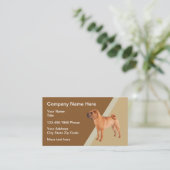 Chinees Shar-Pei hondenthema Visitekaartje (Staand voorkant)