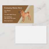 Chinees Shar-Pei hondenthema Visitekaartje (Voorkant / Achterkant)