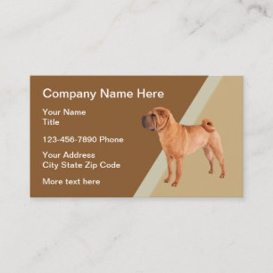 Chinees Shar-Pei hondenthema Visitekaartje