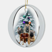 Chinees Shar-Pei kerstcadeaus Ornament (Links)