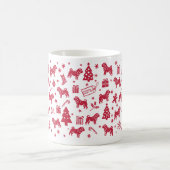 Chinees Shar-Pei kerstontwerp Koffiemok (Center)