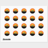 Chinees Shar-Pei Ronde Sticker (Vel)