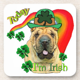 Chinees Shar-Pei St. Patrick's Day Drankjes Onderzetter