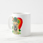 Chinees Shar-Pei St. Patrick's Day Koffiemok (Voorkant links)